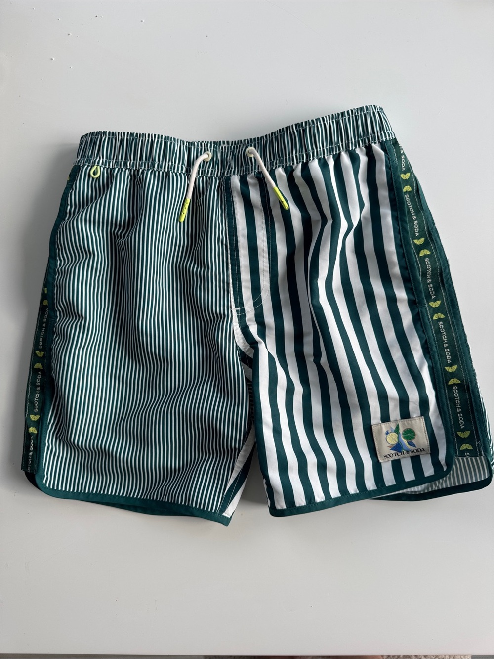 SCOTCH & SODA Sporty Striped Swim Shorts, size 12